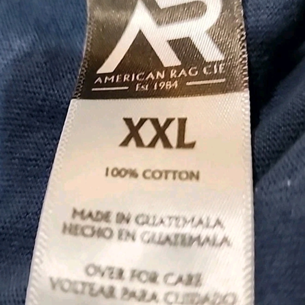 American Rag Cocktail Martini Allover Print Polo Shirt Blue Mens XXL - Picture 6 of 8